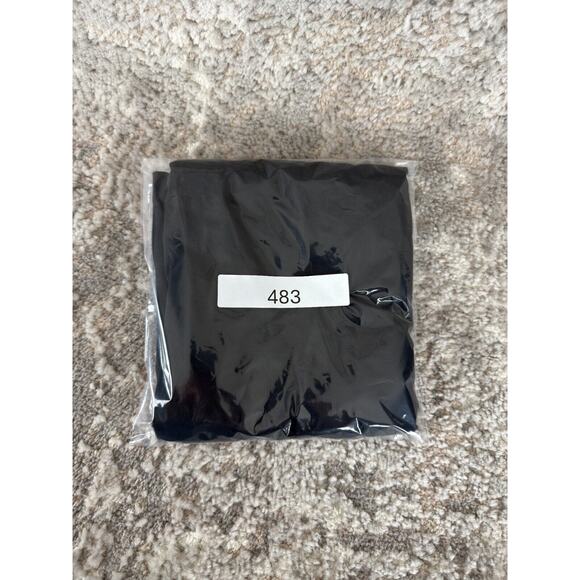 EDC Size S Mesh Keyhole Mock Neck Mini Sheath Dress Navy Long Sleeve Button - Picture 12 of 12